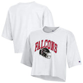 Atlanta Falcons Champion Women's Boyfriend Cropped T-Shirt - White T-shirts