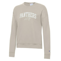 Carolina Panthers Champion Women's Powerblend Cocoa Butter Fleece Sweatshirt - Light Brown Sweatshirts
