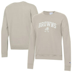 Cleveland Browns Champion Women's Powerblend Cocoa Butter Fleece Sweatshirt - Light Brown Sweatshirts