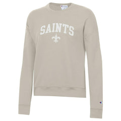 New Orleans Saints Champion Women's Powerblend Cocoa Butter Fleece Sweatshirt - Light Brown Sweatshirts