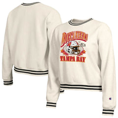 Tampa Bay Buccaneers Champion Women's Reverse Weave Fleece Sweatshirt - Cream Sweatshirts