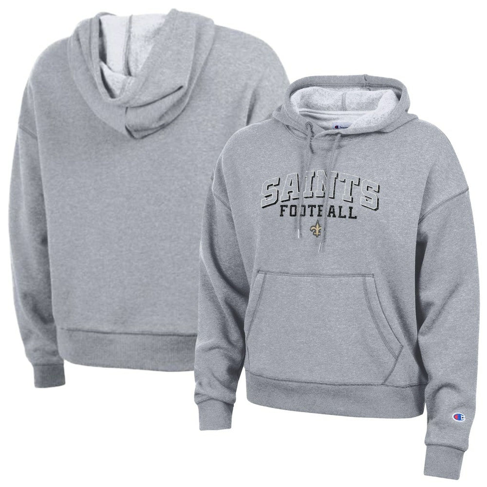 New Orleans Saints Champion Women's Triumph Tri-Blend Hoodie - Gray Hoodies