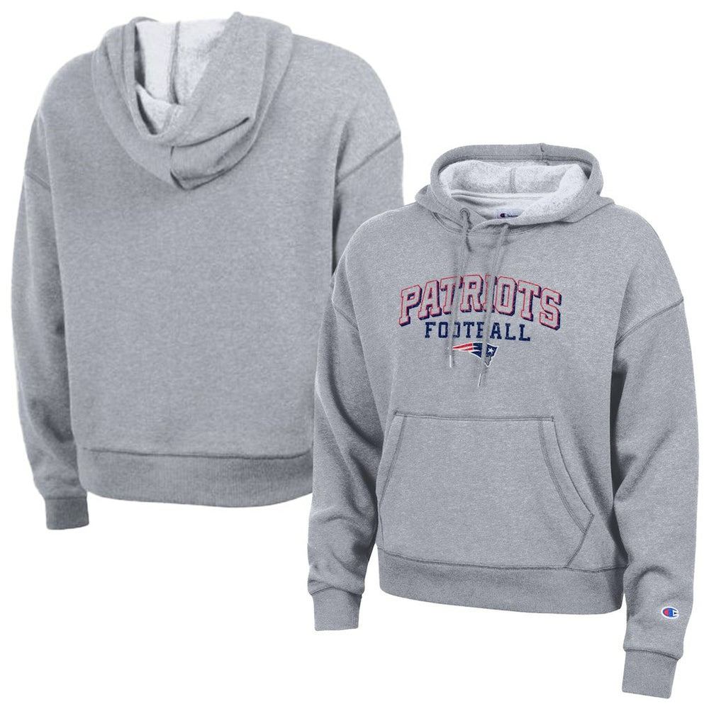 New England Patriots Champion Women's Triumph Tri-Blend Hoodie - Gray Hoodies