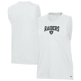 Las Vegas Raiders Champion Women's Muscle Tank Top - White Tops
