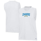 Los Angeles Chargers Champion Women's Muscle Tank Top - White Tops