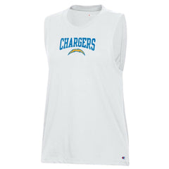 Los Angeles Chargers Champion Women's Muscle Tank Top - White Tops