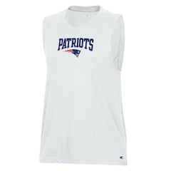 New England Patriots Champion Women's Muscle Tank Top - White Tops