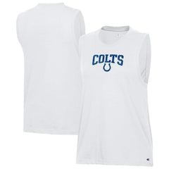Indianapolis Colts Champion Women's Muscle Tank Top - White Tops