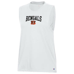 Cincinnati Bengals Champion Women's Muscle Tank Top - White Tops
