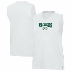 Green Bay Packers Champion Women's Muscle Tank Top - White Tops