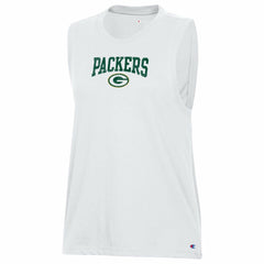 Green Bay Packers Champion Women's Muscle Tank Top - White Tops