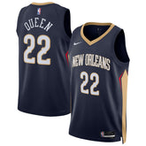 Derik Queen New Orleans Pelicans Unisex Swingman Jersey Icon Edition Navy - Nike
