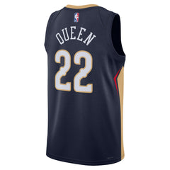 Derik Queen New Orleans Pelicans Unisex Swingman Jersey Icon Edition Navy - Nike