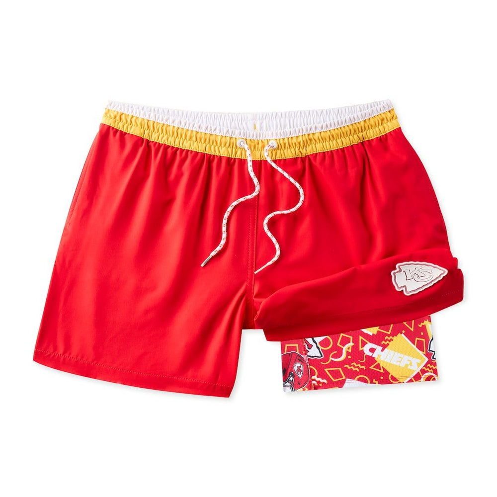 Kansas City Chiefs Chubbies The Secret Lined Swim Trunks - Red