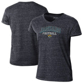 Jacksonville Jaguars Champion Women's Triumph Tri-Blend V-Neck T-Shirt - Black T-shirts