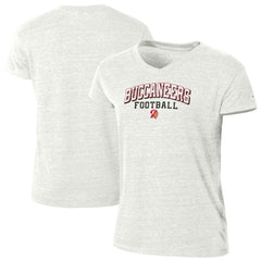 Tampa Bay Buccaneers Champion Women's Triumph Tri-Blend V-Neck T-Shirt - White T-shirts