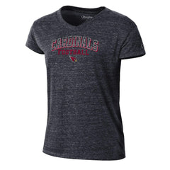 Arizona Cardinals Champion Women's Triumph Tri-Blend V-Neck T-Shirt - Black T-shirts