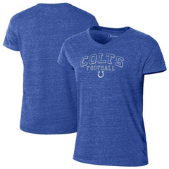 Indianapolis Colts Champion Women's Triumph Tri-Blend V-Neck T-Shirt - Royal T-shirts