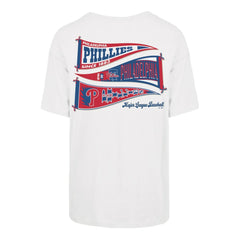 Philadelphia Phillies '47 Women's Bow & Banner Sadie T-Shirt - Sand T-shirts