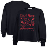 Boston Red Sox '47 Women's Team Collage Sydney Long Sleeve T-Shirt - Navy T-shirts