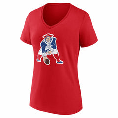 Drake Maye New England Patriots Women's Nickname V-Neck T-Shirt - Red T-shirts