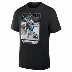 Macklin Celebrini San Jose Sharks NHL Moments Legacy T-Shirt - Black | US 203707661