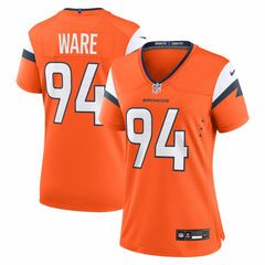 DeMarcus Ware Denver Broncos Women's Team Retired Game Jersey - Orange Jerseys