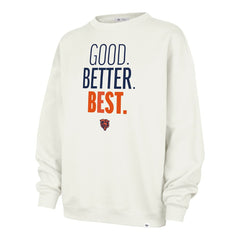 Chicago Bears '47 Women's Good. Better. Best. Imprint Oversized Sweatshirt - Cream Sweatshirts