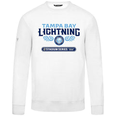 Tampa Bay Lightning Levelwear 2026 NHL Stadium Series Zane Stacked Sweatshirt - White | US 203710584