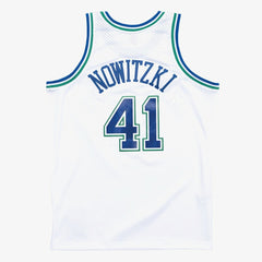 Dirk Nowitzki Dallas Mavericks 1998-99 Hardwood Classics Swingman Jersey White - Mitchell & Ness