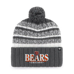 Chicago Bears '47 Tavern Cuffed Knit Hat with Pom - Charcoal Hats