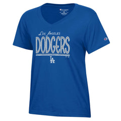 Los Angeles Dodgers Champion Women's Core V-Neck T-Shirt - Royal T-shirts