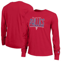 Philadelphia Phillies Champion Women's Long Sleeve T-Shirt - Red T-shirts