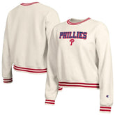 Philadelphia Phillies Champion Women's Reverse Weave Sweatshirt - Cream Sweatshirts