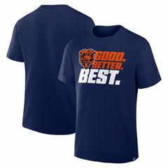 Chicago Bears Good. Better. Best. T-Shirt - Navy T-shirts