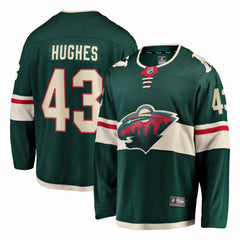 Quinn Hughes Minnesota Wild Fanatics Home Breakaway Jersey - Green | US 203721403