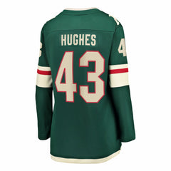 Quinn Hughes Minnesota Wild Fanatics Women's Home Breakaway Jersey - Green | US 203721404
