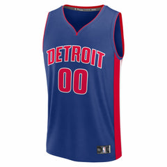 Detroit Pistons Fastbreak Custom Jersey Icon Editi- Blue - Fanatics