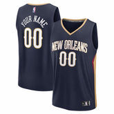 New Orleans Pelicans Fastbreak Custom Jersey Icon Edition Navy - Fanatics