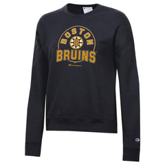 Boston Bruins Champion Women's Powerblend Fleece Sweatshirt - Black | US 203724903
