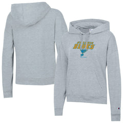 St. Louis Blues Champion Women's Powerblend Fleece Hoodie - Gray | US 203724906