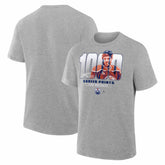 Leon Draisaitl Edmonton Oilers 1000 Career Points Legacy T-Shirt - Gray | US 203725411