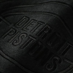 Detroit Pistons Women's Phantom Cropped T-Shirt Black - Mitchell & Ness