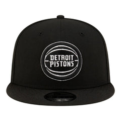 Detroit Pistons Team 9FIFTY Snapback Hat Black/White - New Era