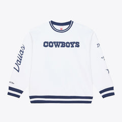 Dallas Cowboys White Out Fleece Sweatshirt - White Sweatshirts