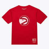 Atlanta Hawks Unisex Hardwood Classics Arch T-Shirt Red - Mitchell & Ness
