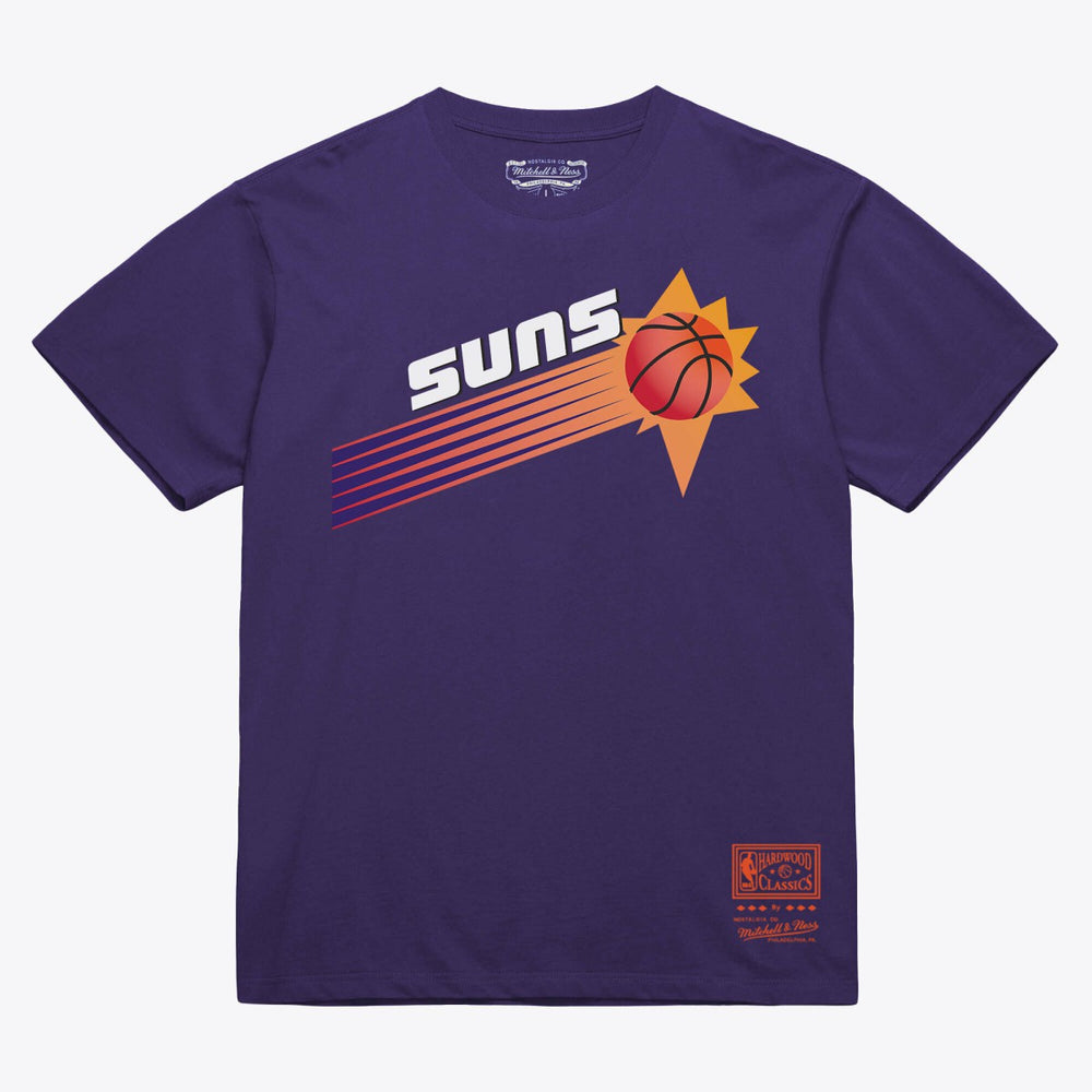 Phoenix Suns Unisex Hardwood Classics Arch T-Shirt Purple - Mitchell & Ness