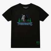 Minnesota Timberwolves Unisex Hardwood Classics Arch T-Shirt Black - Mitchell & Ness
