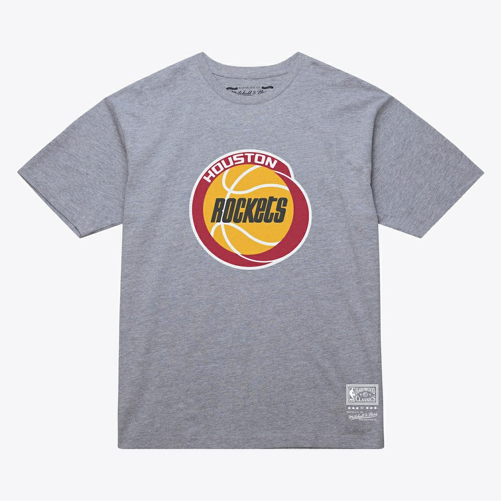 Houston Rockets Unisex Hardwood Classics Arch T-Shirt Heather Gray - Mitchell & Ness outlet