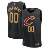 Cleveland Cavaliers Fastbreak Custom Jersey Statement Editi- Black - Fanatics